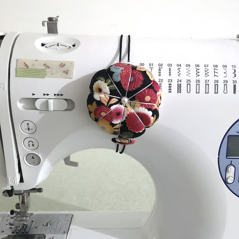 Sewing Machine Pin Plug Dual-purpose Pin Pierced Pumpkin Pin Bag European And American Wrist Pin Cushion
