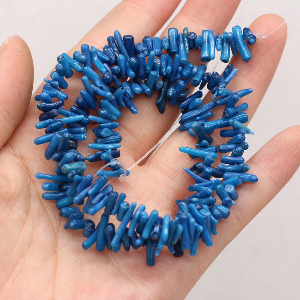 Irregular Beading Of Colorful Coral
