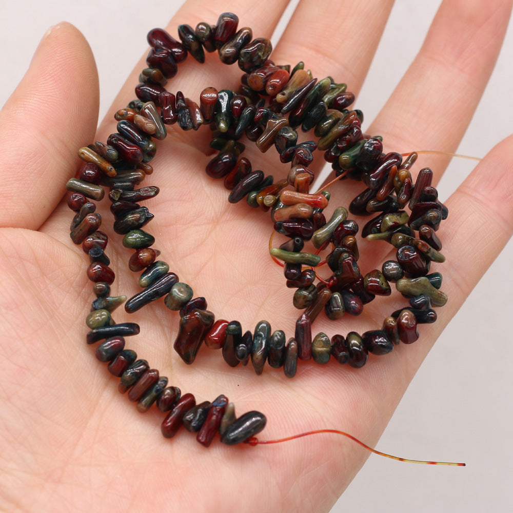 Irregular Beading Of Colorful Coral