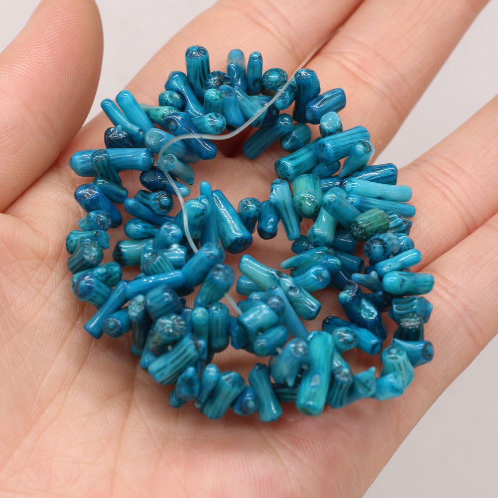Irregular Beading Of Colorful Coral