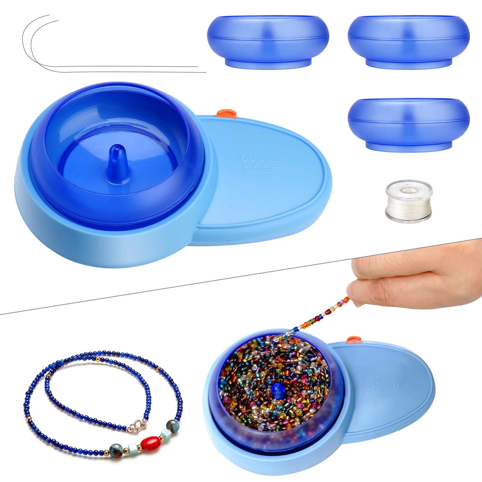 Beading Spinner Kit Automatic Beading Machine Jewelry Quick Beading Device