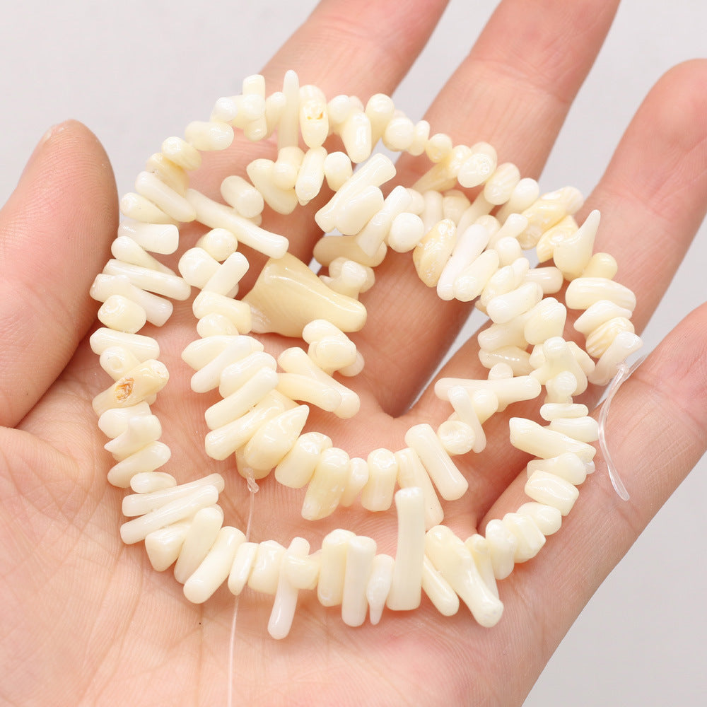 Irregular Beading Of Colorful Coral